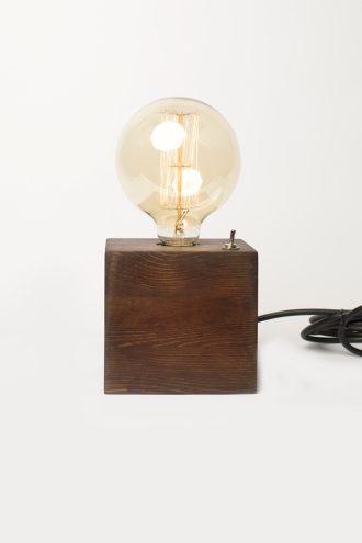 Pipe Brothers wood lamps