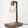 Pipe Brothers wood lamps