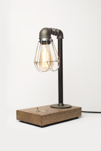Pipe Brothers wood lamps