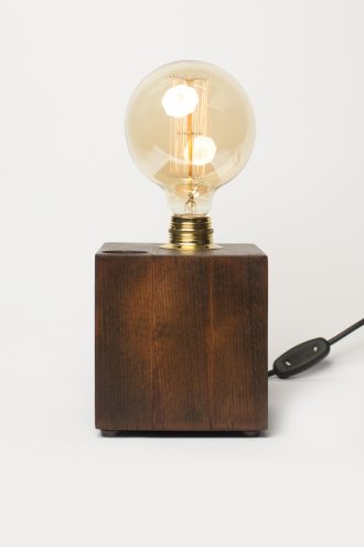 Pipe Brothers wood lamps